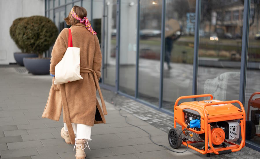 detta kompakta och smidiga reservkraftaggregat med diesel ersätter tillfälligt elnätet som drabbats av strömavbrott